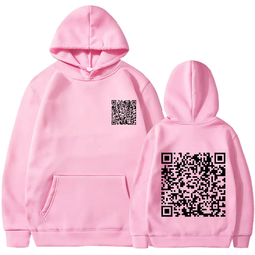 EXPLICIT Funny QR Code Hoodie Multi-Color