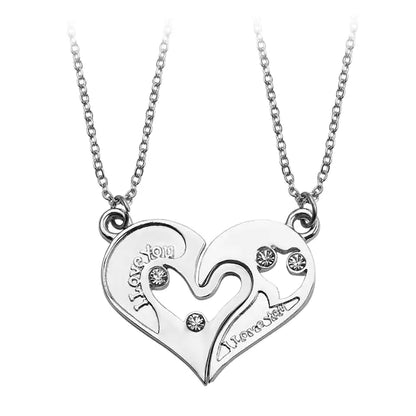 Dragon Wing Heart Couples Necklace