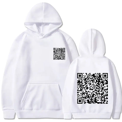 EXPLICIT Funny QR Code Hoodie Multi-Color