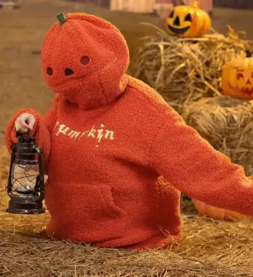 Pumpkin Face-Zip Sweatshirt