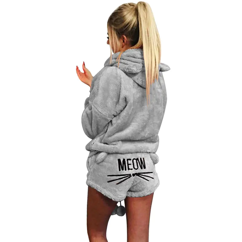 Meow Hoodie PJ's set