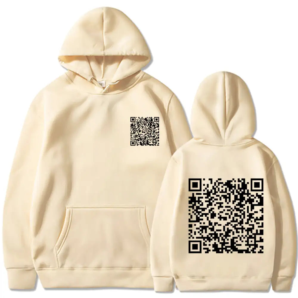 EXPLICIT Funny QR Code Hoodie Multi-Color