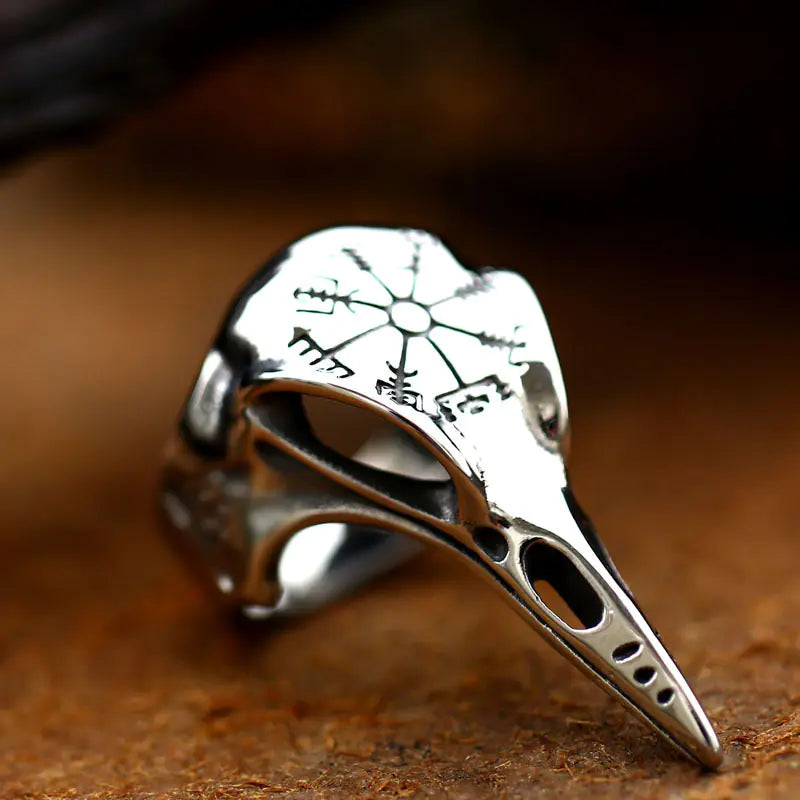 Gothic Bird Skull Ring