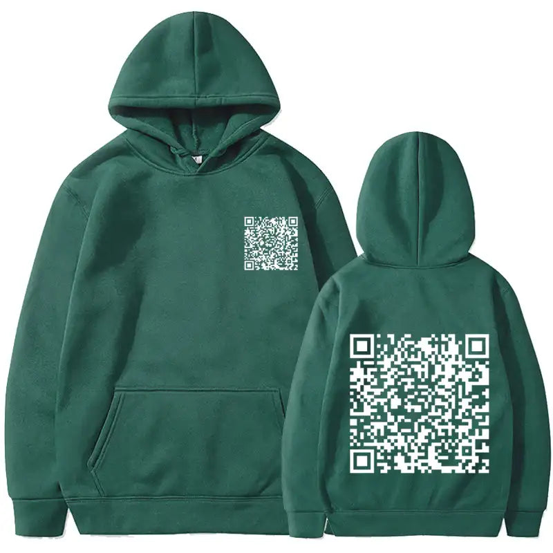 EXPLICIT Funny QR Code Hoodie Multi-Color