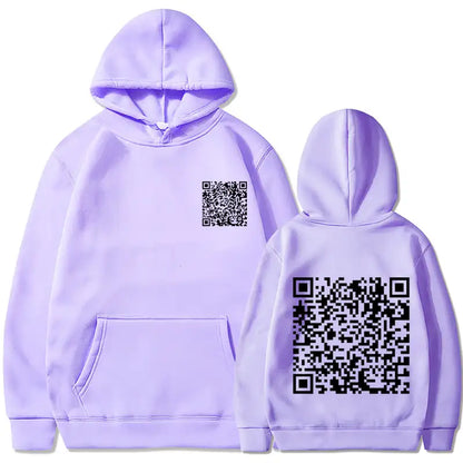 EXPLICIT Funny QR Code Hoodie Multi-Color