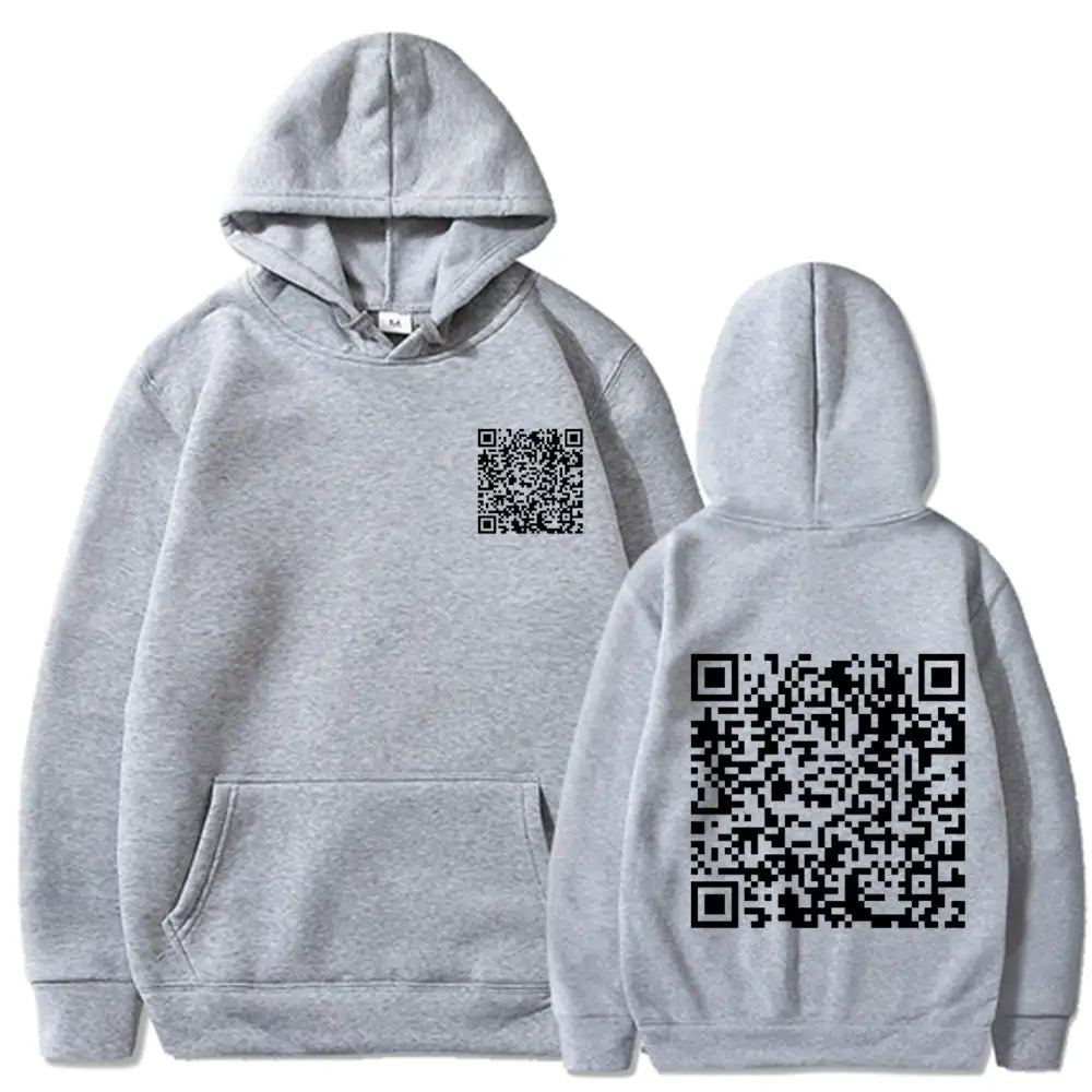 EXPLICIT Funny QR Code Hoodie Multi-Color