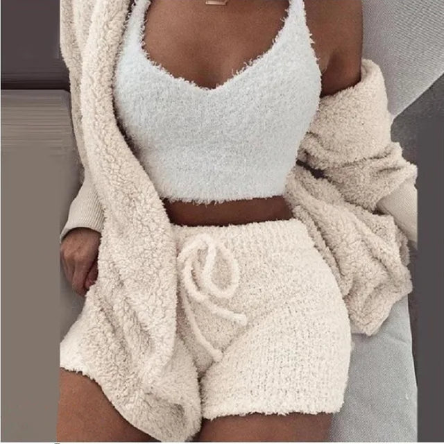 Winter Knit Pajamas Set