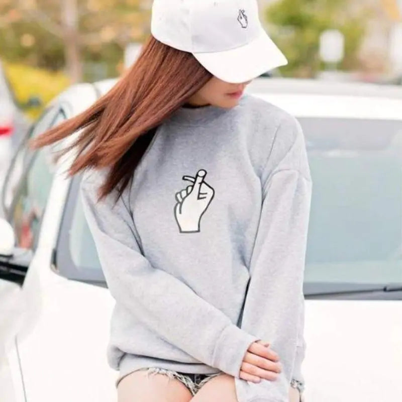 K-Pop Love Heart Sweatshirt