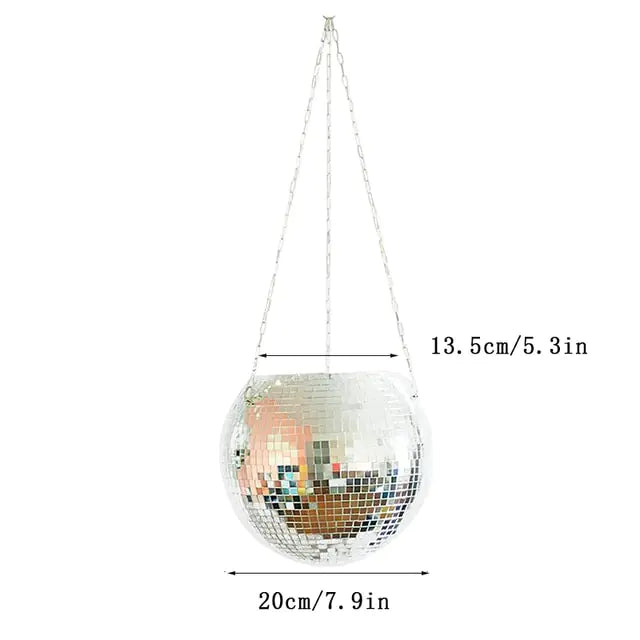 Disco Ball Flower Pot