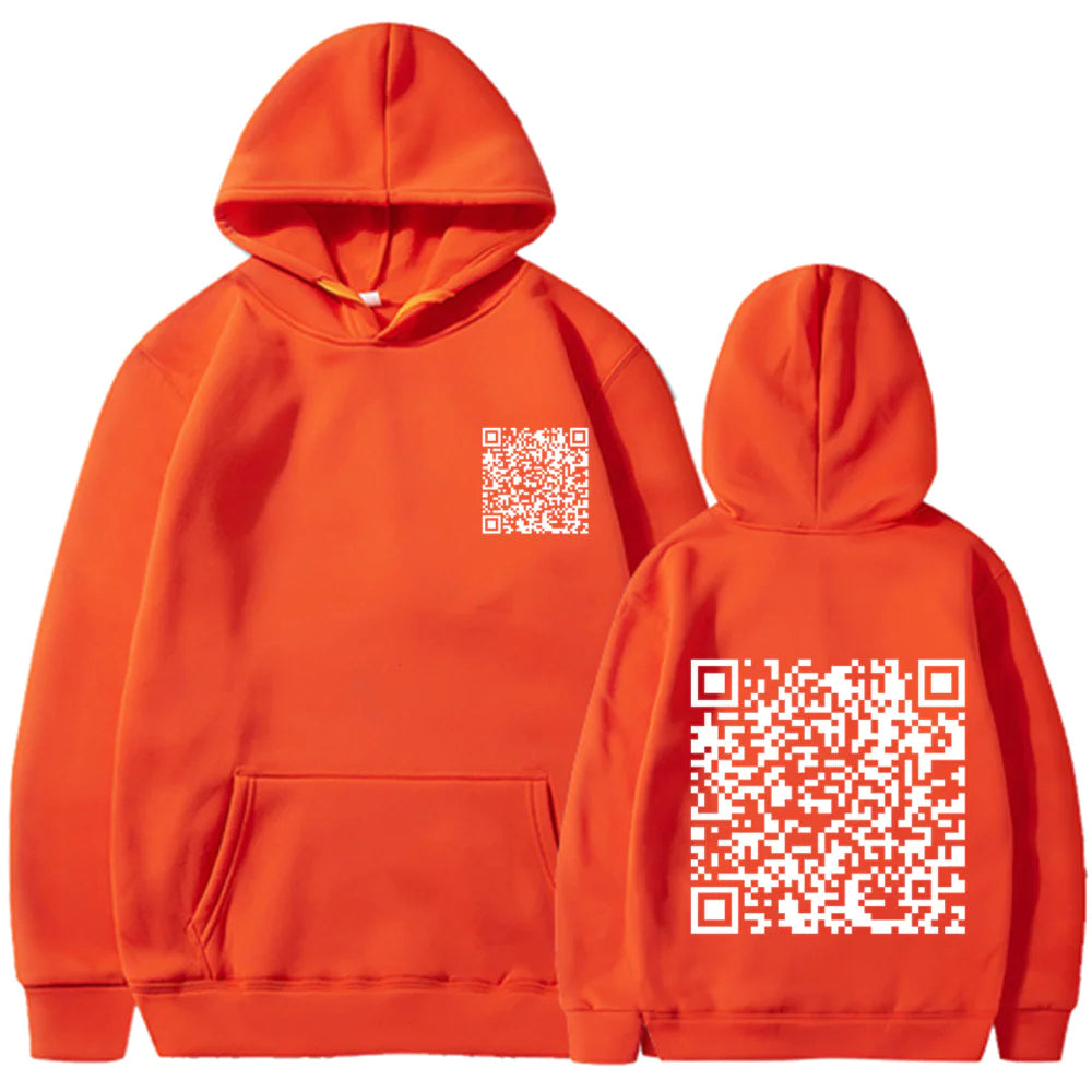 EXPLICIT Funny QR Code Hoodie Multi-Color