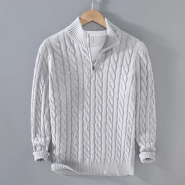 Knitted Design Men Sweater