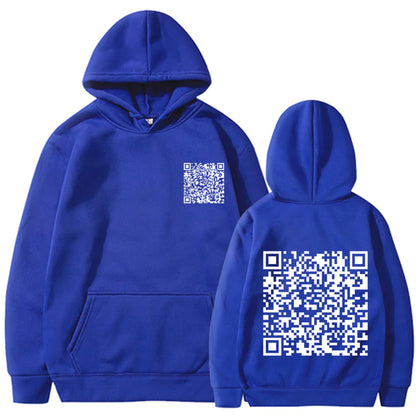 EXPLICIT Funny QR Code Hoodie Multi-Color