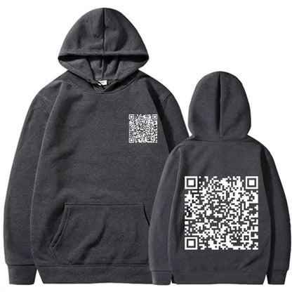 EXPLICIT Funny QR Code Hoodie Multi-Color