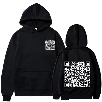 EXPLICIT Funny QR Code Hoodie Multi-Color