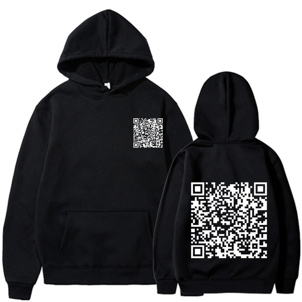 EXPLICIT Funny QR Code Hoodie Multi-Color