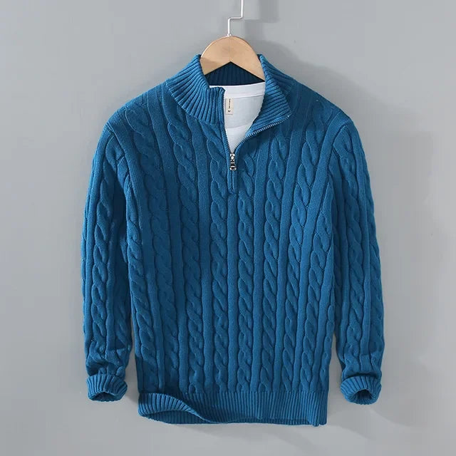 Knitted Design Men Sweater