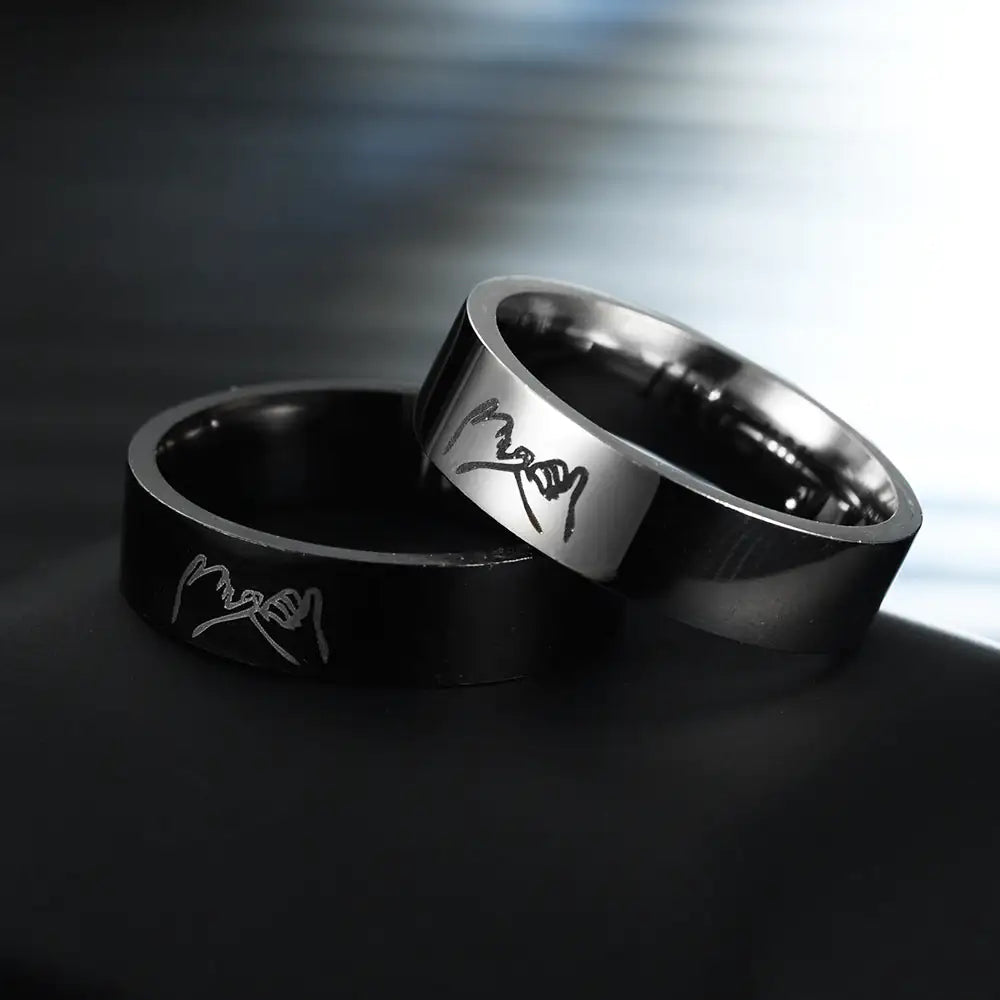 Pinky-Promise Couples Ring