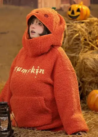 Pumpkin Face-Zip Sweatshirt