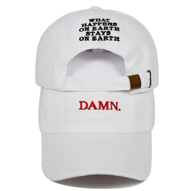 DAMN. Baseball Cap WHITE