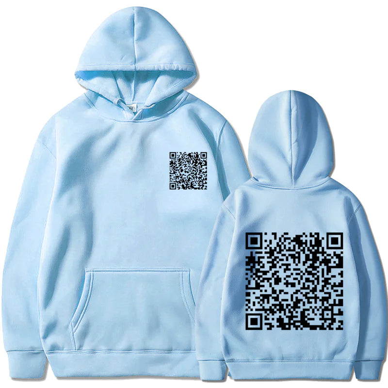 EXPLICIT Funny QR Code Hoodie Multi-Color