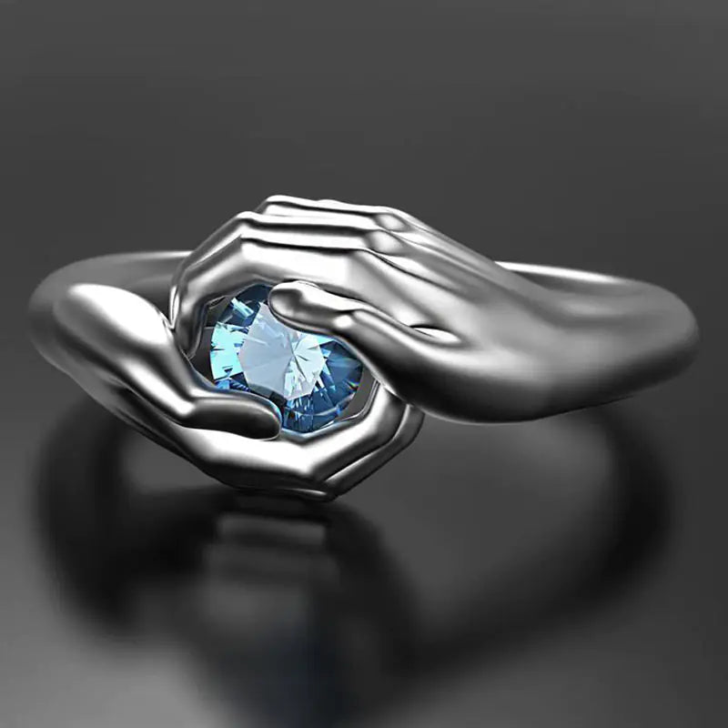 Hand-Heart Ring