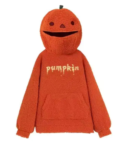 Pumpkin Face-Zip Sweatshirt