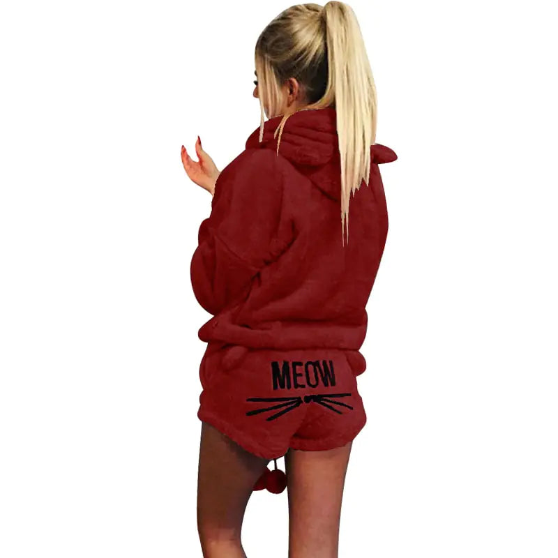 Meow Hoodie PJ's set