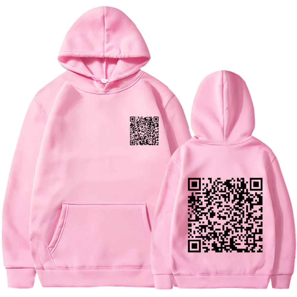 EXPLICIT Funny QR Code Hoodie Multi-Color