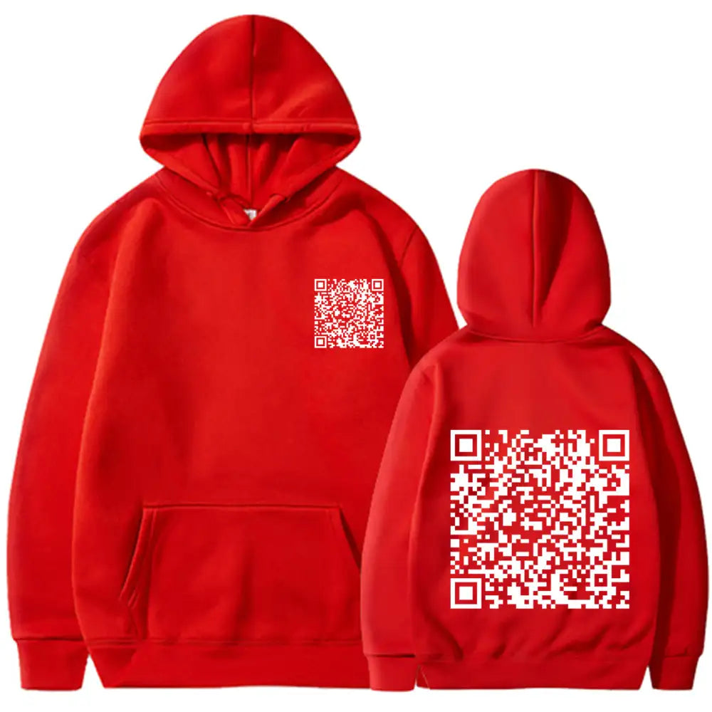 EXPLICIT Funny QR Code Hoodie Multi-Color