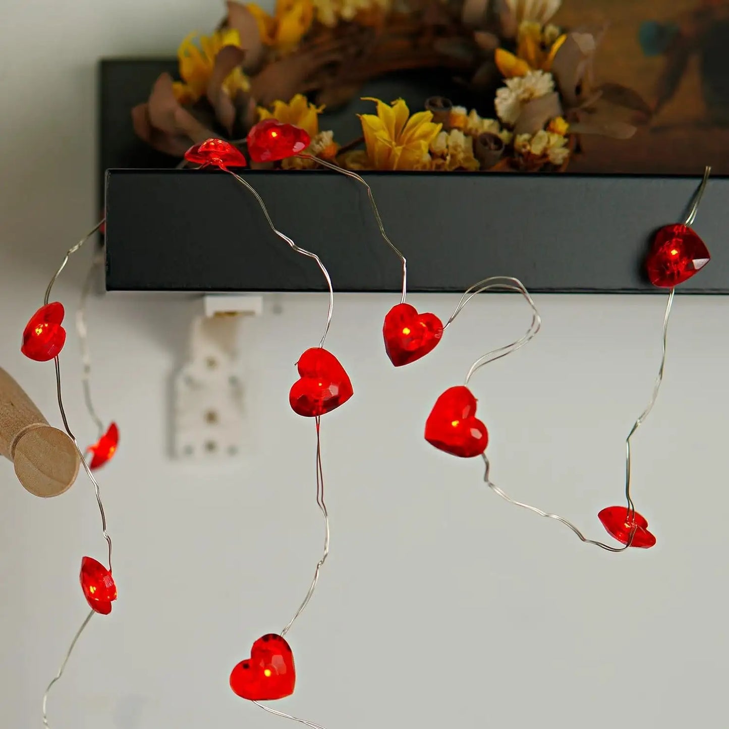 Love Heart String Lights 30m