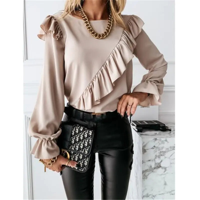 Womens Ruffled Blouse