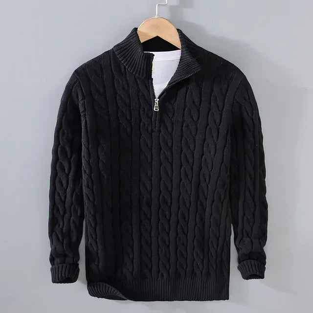 Knitted Design Men Sweater