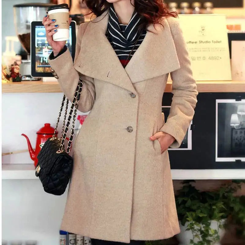 Winter Cashmere Long Womens Coat