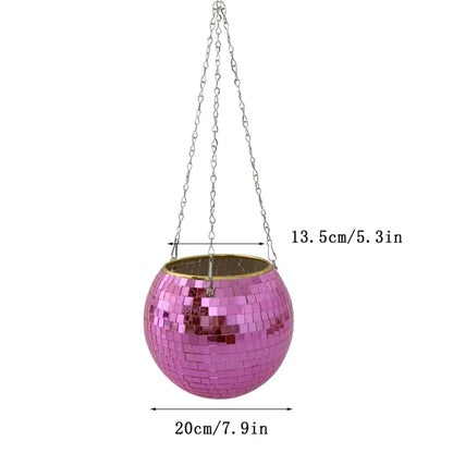 Disco Ball Flower Pot