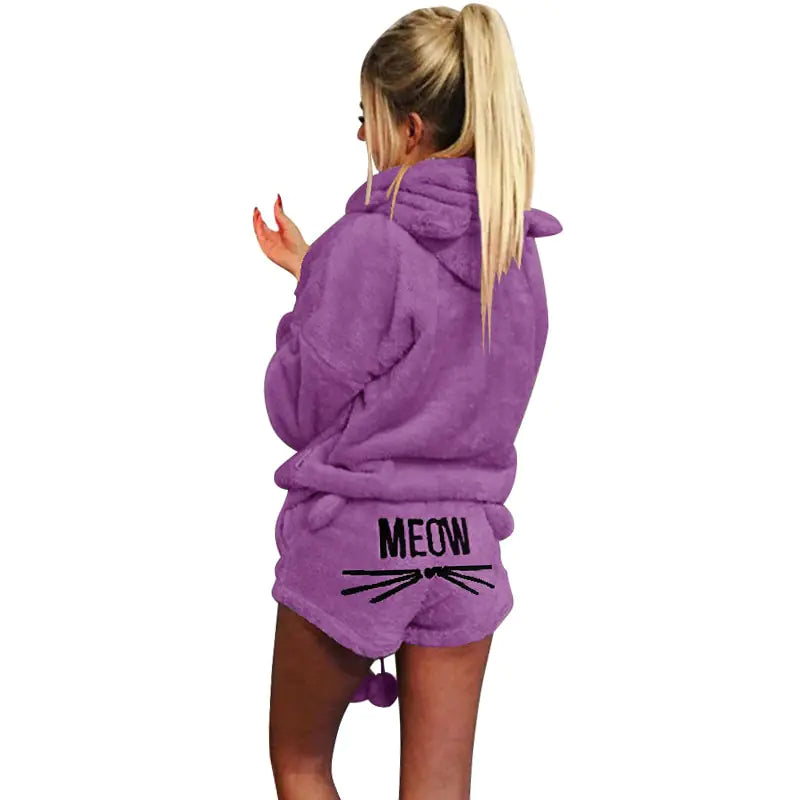 Meow Hoodie PJ's set