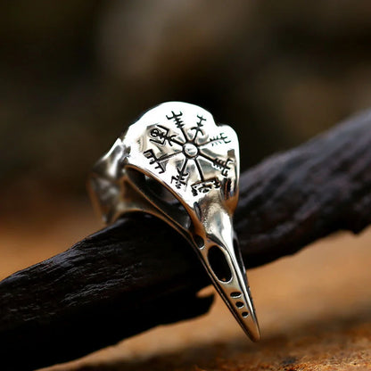 Gothic Bird Skull Ring