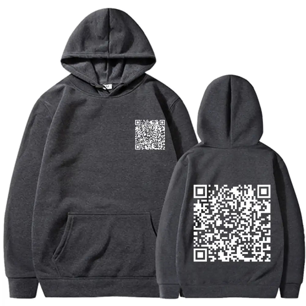 EXPLICIT Funny QR Code Hoodie Multi-Color