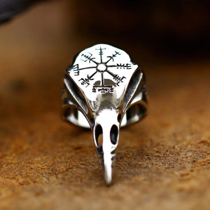 Gothic Bird Skull Ring