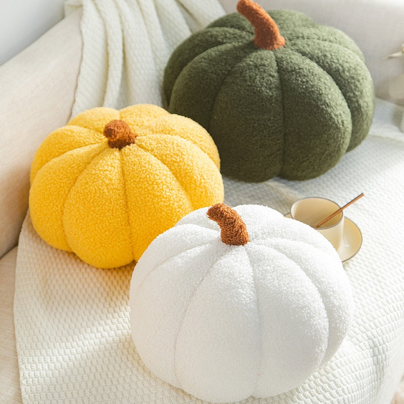 Stuffed Pumpkin Pillow Autumn Decor