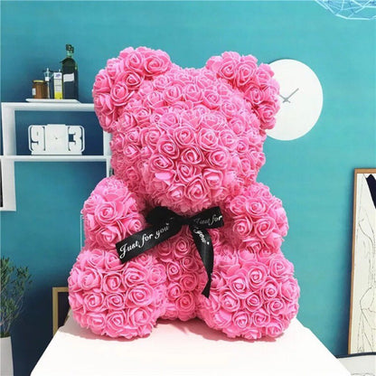 Valentine's Day Gift 25cm Rose Teddy Bear Multi-Color