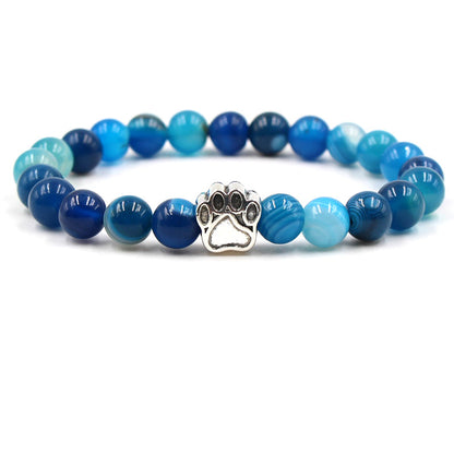 Pet Footprint Stone Bracelets