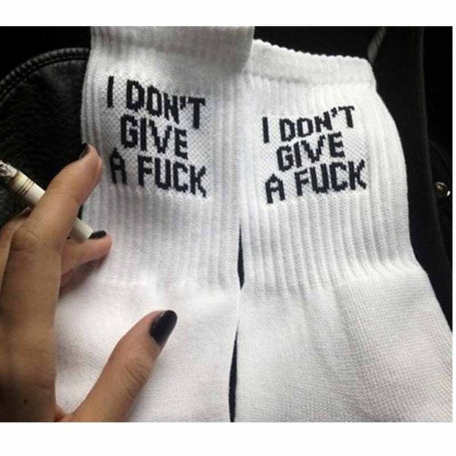 Slogan Socks "Don't Follow Me, I'm Lost Too"