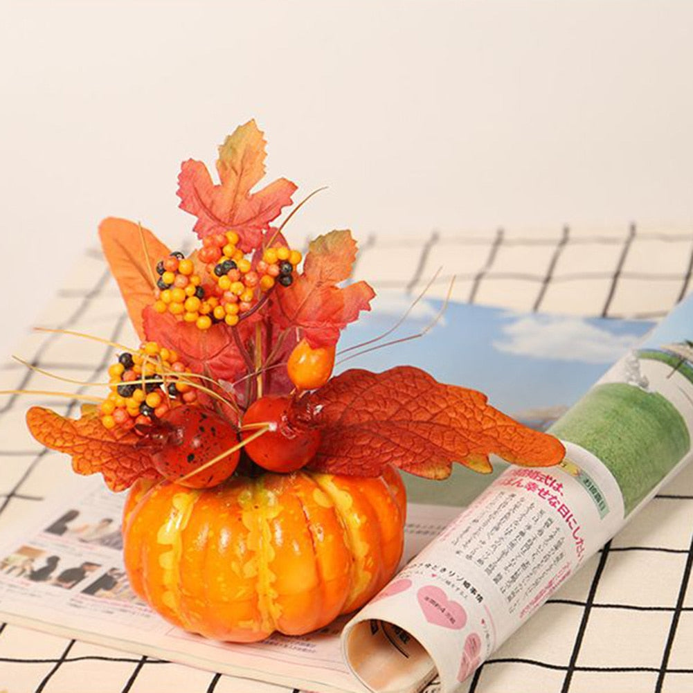 Cute Artificial Pumpkin Decoration