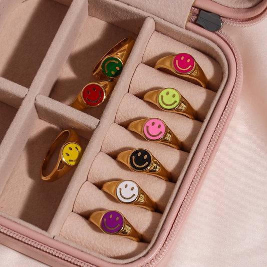 Smiley Face Rings