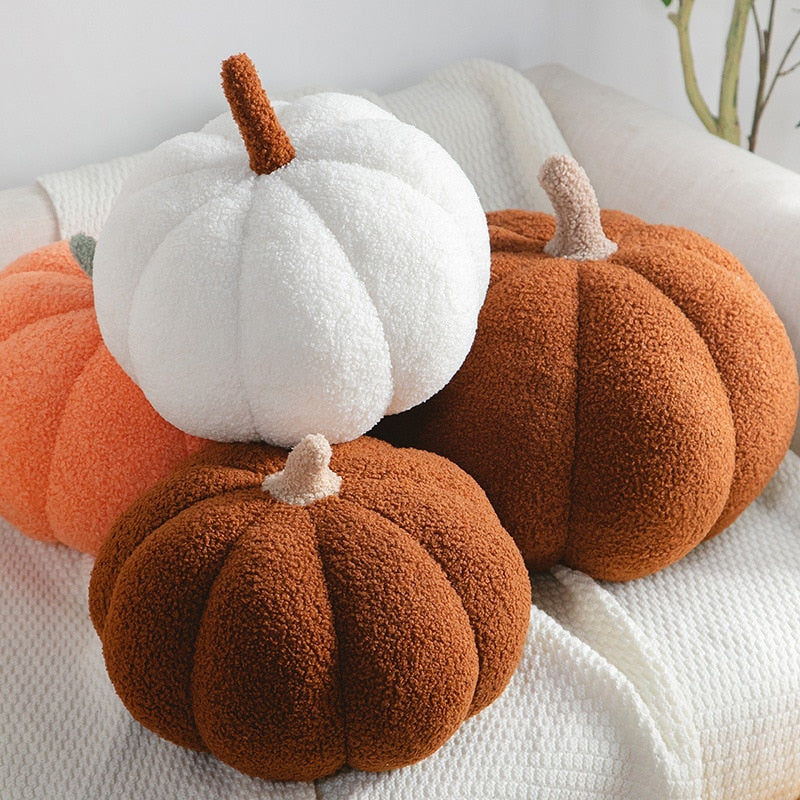 Stuffed Pumpkin Pillow Autumn Decor