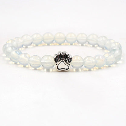 Pet Footprint Stone Bracelets