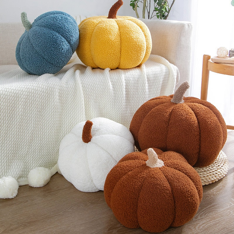 Stuffed Pumpkin Pillow Autumn Decor